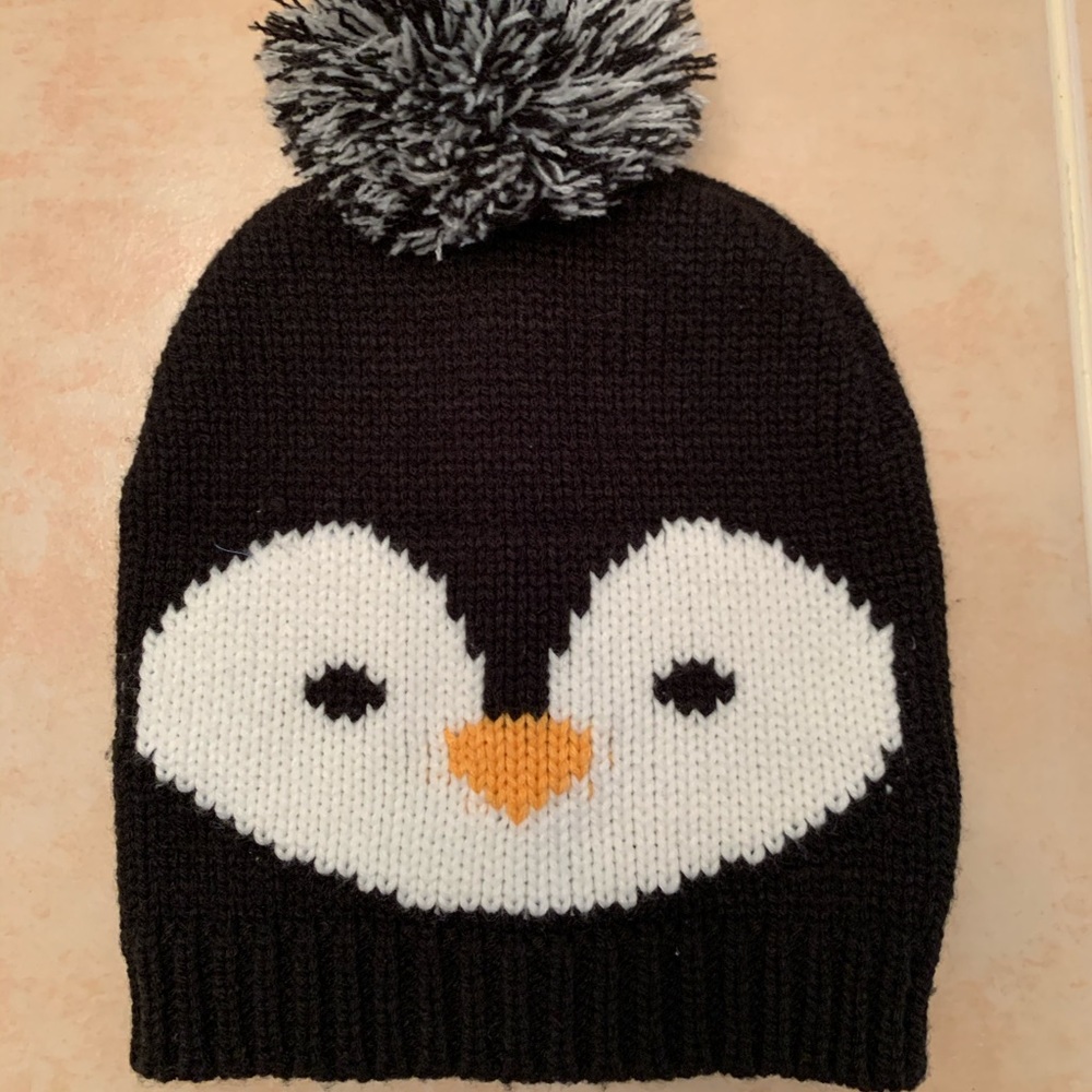 Kids, 100% Acrylic knit Penguin hat